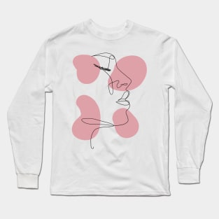 Line art woman Long Sleeve T-Shirt